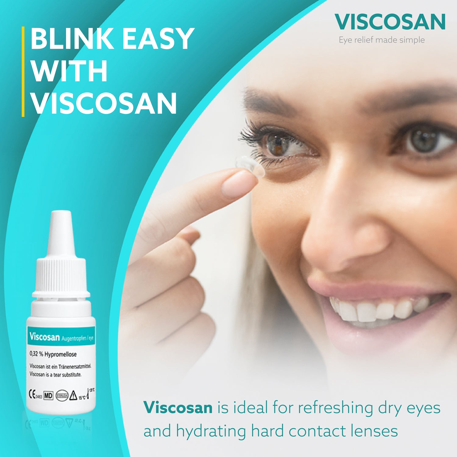 VISCOSAN - AUGENTROPFEN, 3er-Packung