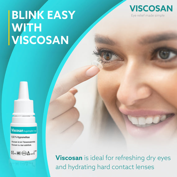 VISCOSAN - AUGENTROPFEN, 3er-Packung