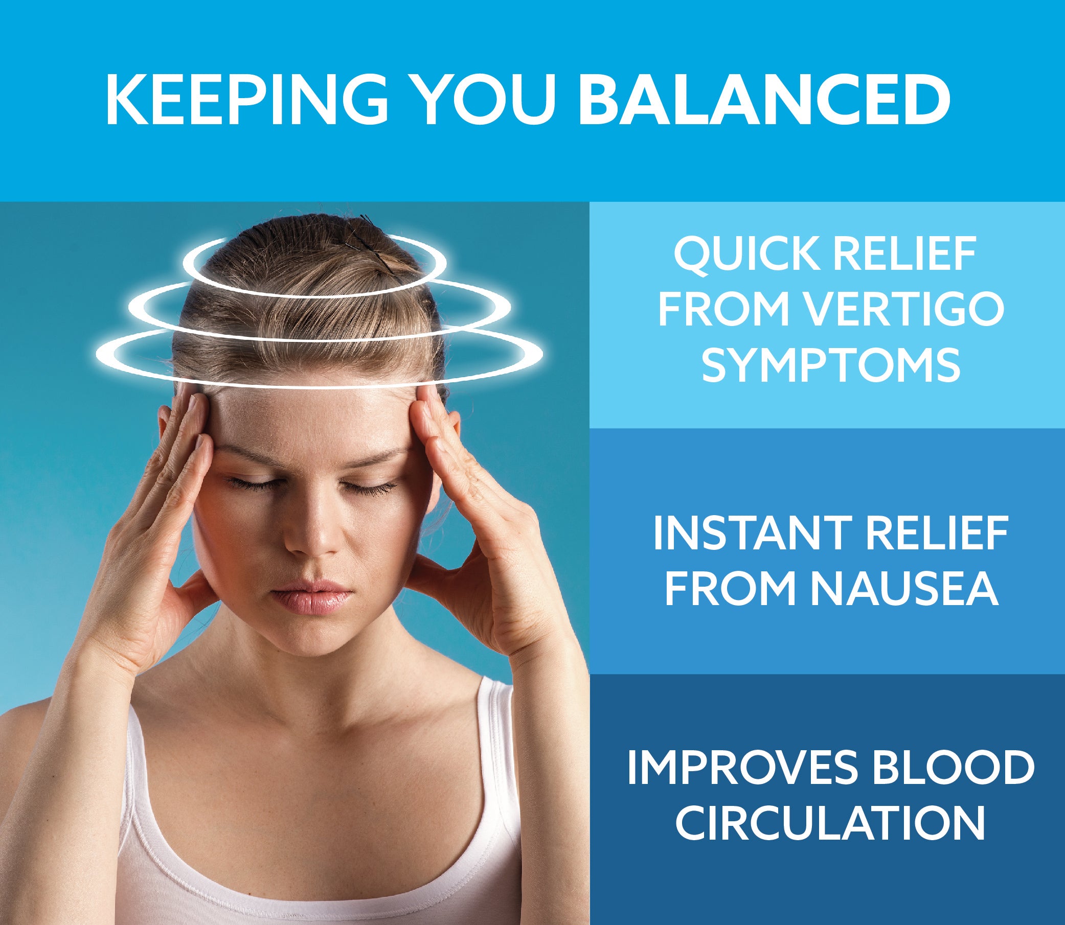 Vertigo Komplex provides relief from vertigo symptoms, nausea and improves blood circulation 